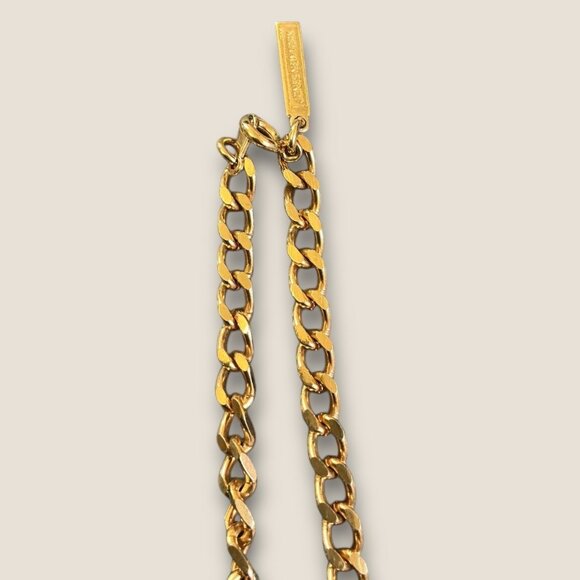 Jones New York Gold Tone Pegasus Pendant Choker Necklace - Picture 4 of 4